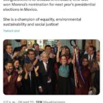 POLÍTICOS DEL MUNDO FELICITAN A SHEINBAUM POR GANAR ELECCIÓN INTERNA DE LA 4T