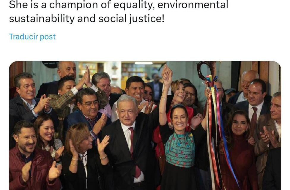 POLÍTICOS DEL MUNDO FELICITAN A SHEINBAUM POR GANAR ELECCIÓN INTERNA DE LA 4T
