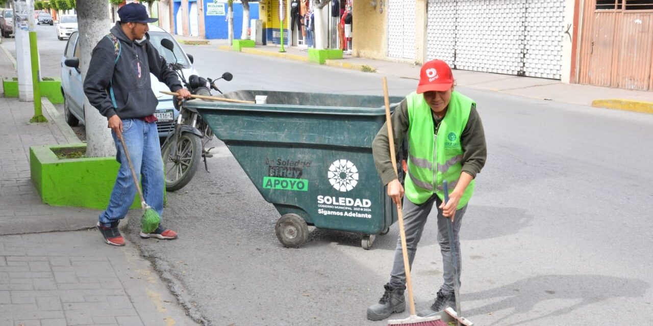 ASEO PÚBLICO DE SOLEDAD GARANTIZA ACCIONES DE LIMPIEZA Y RECOLECCIÓN DE DESECHOS, EN FIN DE AÑO