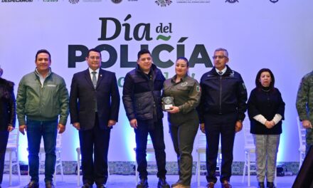 RICARDO GALLARDO RECONOCE LABOR DE LAS Y LOS POLICÍAS EN SU DÍA