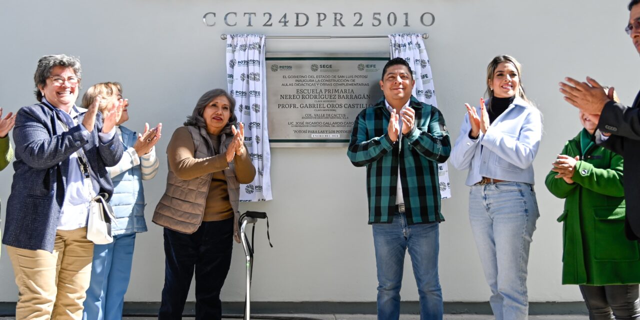 GRACIAS A RICARDO GALLARDO NIÑAS Y NIÑOS ACCEDEN A UNA MEJOR EDUCACIÓN
