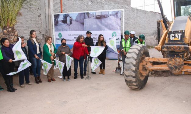 EN SOLEDAD, INICIA PAVIMENTACIÓN DE UNA CALLE MÁS PARA CONSOLIDAR DESARROLLO
