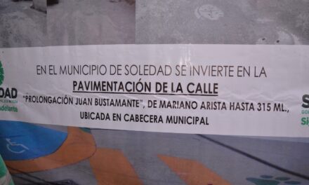 PAVIMENTACIÓN EN CALLE JUAN BUSTAMANTE EN SOLEDAD, ELEVA PLUSVALÍA Y TERMINA CON DIFICULTADES