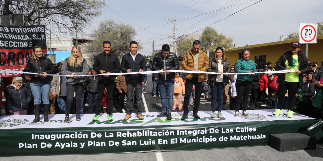 MÁS SEGURIDAD CON RENOVACIÓN DE CALLES Y ALUMBRADO EN MATEHUALA