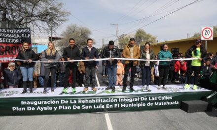 MÁS SEGURIDAD CON RENOVACIÓN DE CALLES Y ALUMBRADO EN MATEHUALA