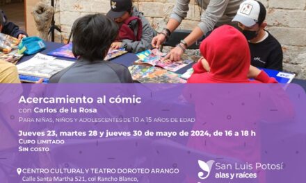CULTURA DE SOLEDAD INVITA A NIÑAS, NIÑOS Y JÓVENES A TALLER DE CÓMIC GRATUITO