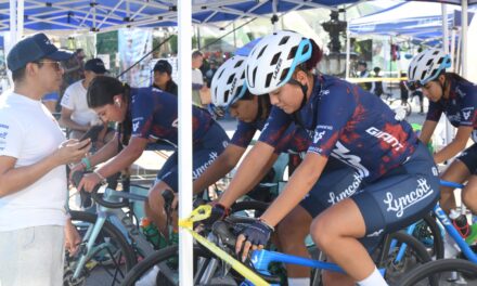 CON GRAN RESISTENCIA Y ENTUSIASMO, SOLEDAD DE GRACIANO SÁNCHEZ ALBERGÓ PRIMERA ETAPA DE “JUNIOR BIKE”