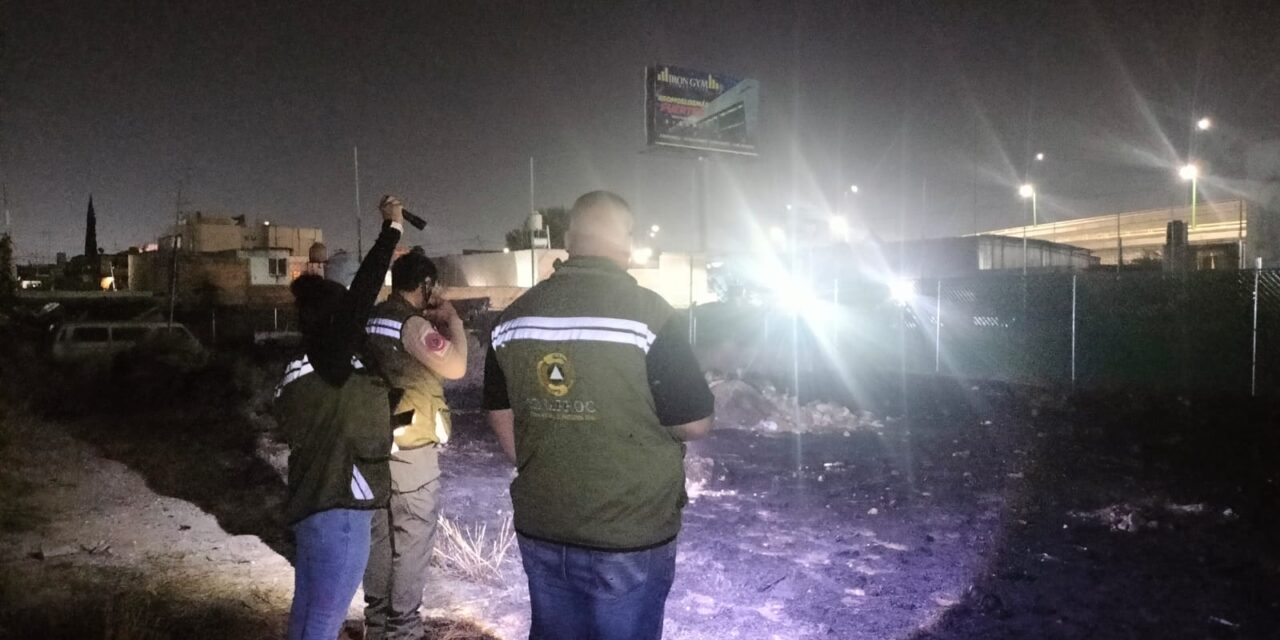 AYUNTAMIENTO DE SOLEDAD ACTÚA EN INCENDIO EN AV. SAN PEDRO 